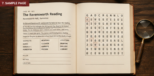 Cold Case Files Murder Mystery Word Search Puzzle Book for Adults